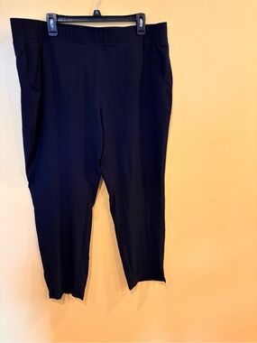Eddie Bauer Black Stretch Polyester Tapered Jogger Ankle Pants Women's